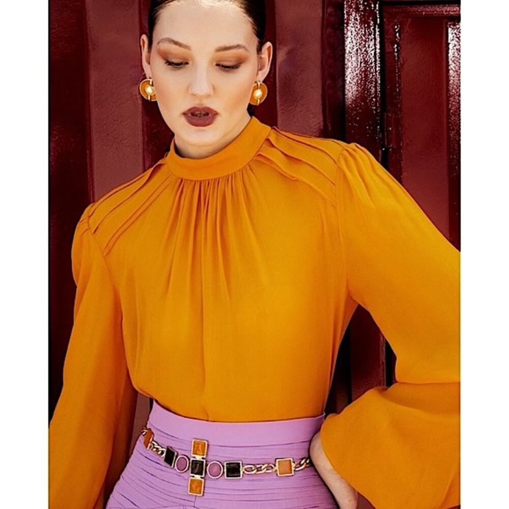 Iorane Carousel Collection Blouse in Saffron XS - Picture 2 of 12